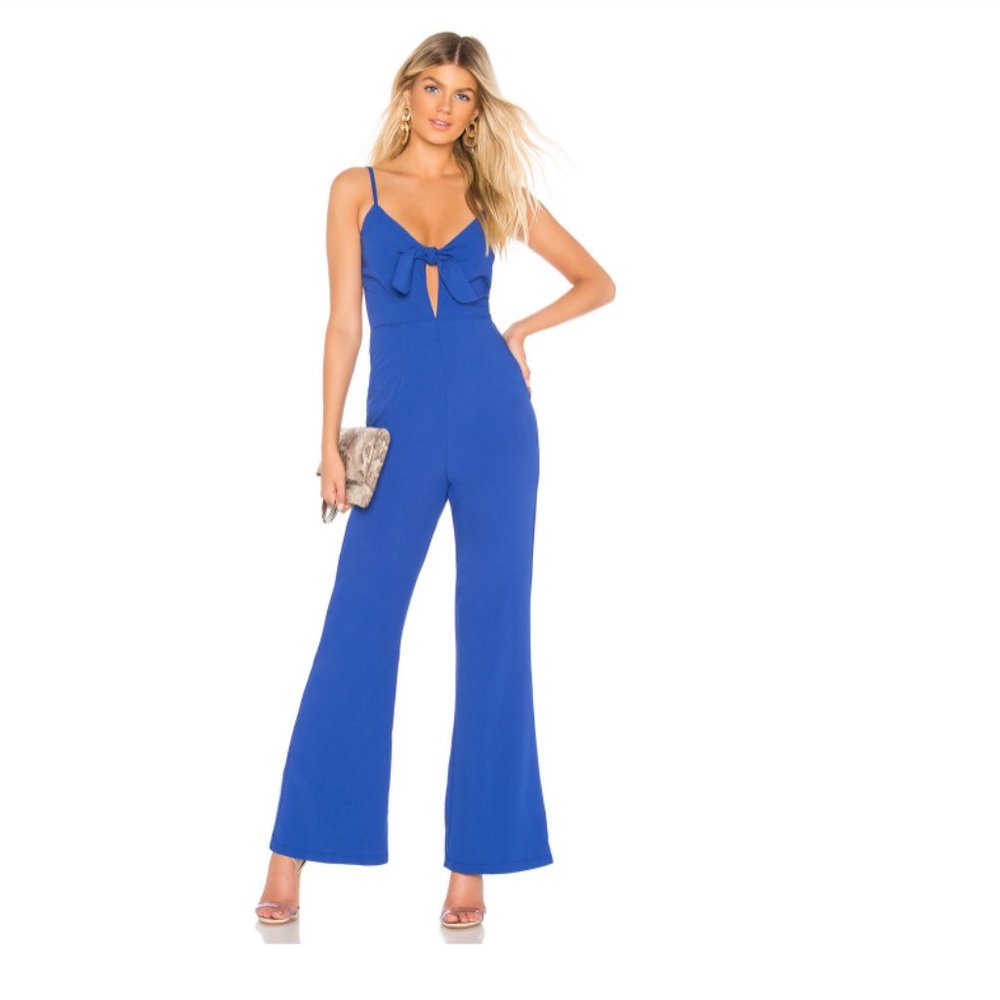 About Us Krystol Blue Jumpsuit